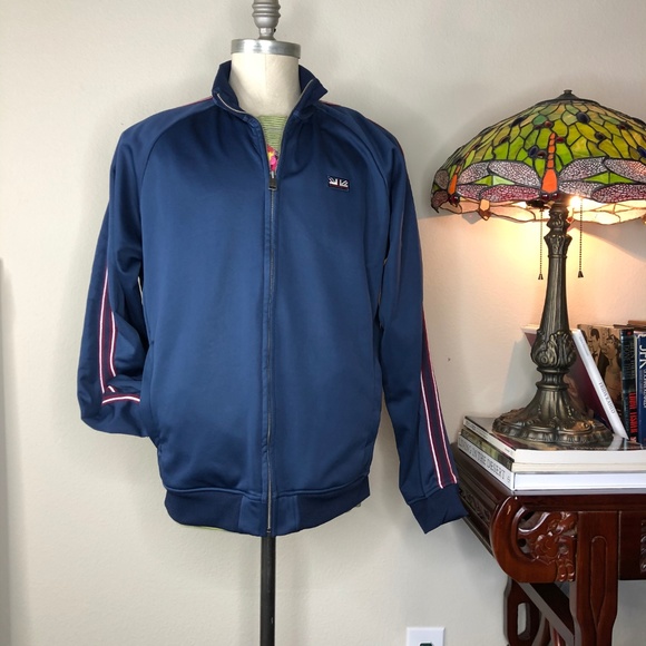 Ben Sherman Side Stripe Track Jacket Bomber Fleece - Picture 4 of 8